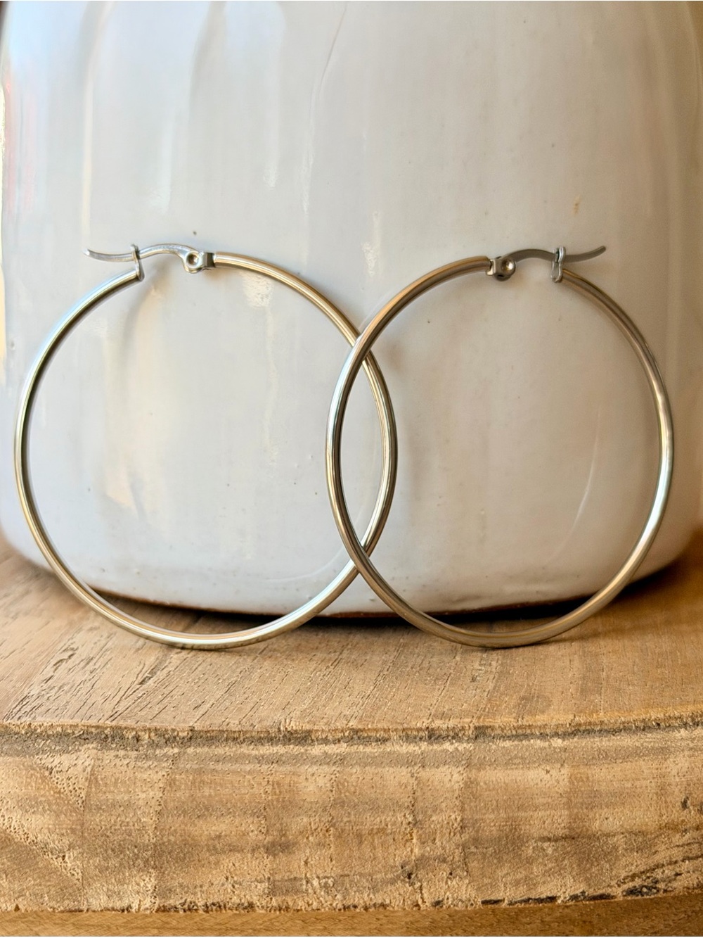 50mm Round Hoop Earrings